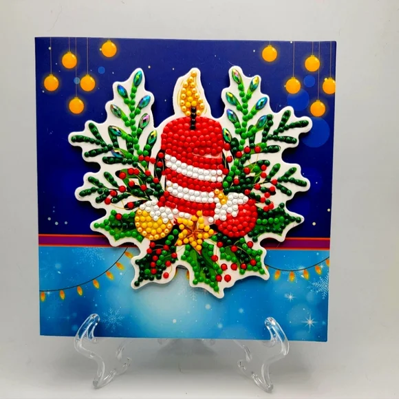 Christmas Candle Card 3D - Picture 1 of 6